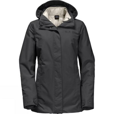 Chaquetas Jack Wolfskin Vernon 3-in-1 Mujer Gris Oscuro - Chile XOZ486351